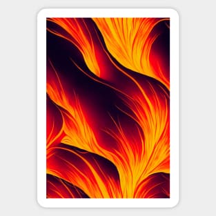 Hottest pattern design ever! Fire and lava #3 Sticker